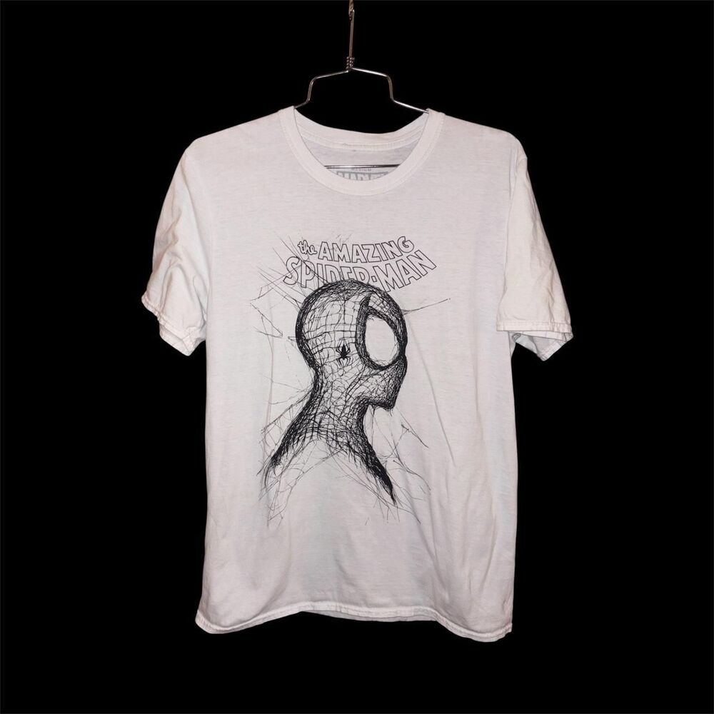 Marvel Men's White T-shirt